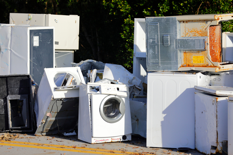 Old damaged appliances